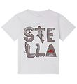 Stella McCartney Kids T-shirt - White/Grey w. Sharks