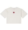 Stella McCartney Kids T-shirt - Cropped - White w. Heart