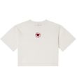 Stella McCartney Kids Stuttermabolur - Skera - Hvítt M. Hjarta