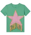 Stella McCartney Kids Stuttermabolur - Grænt/Bleikt M. Rhineston