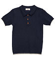 Copenhagen Colors Polo - Knitted - Navy/Cream Comb.