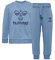 Hummel Sweatset - hmlArine Crewsuit - Blau