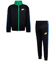 Nike Tracksuit - Cardigan/Trousers - Black/Green