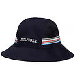 Tommy Hilfiger Bucket Hat - Track Club - Space Blue w. Logo Stri