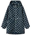 Name It Lightweight Jacket - NkfMaxi Long - Dark Sapphire w. Dot