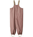 Wheat Rain Pants w. Suspenders - PU - Charlo - Dusty Lilac