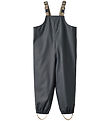 Wheat Rain Pants w. Suspenders - PU - Charlo - Ink