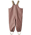 Wheat Rain Pants w. Suspenders - PU - Charlo - Dusty Lilac