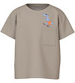 Name It T-shirt - NmmVilian - Pure Cashmere/Dinosaur