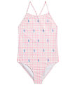 Polo Ralph Lauren Swimsuit - Pink/White Check w. Logos