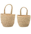 Bloomingville Körbe - Amia - 2er-Pack - 24x36/26x41 cm - Algen