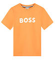 BOSS T-Shirt - Mandarijn Lave m. Wit