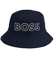 BOSS Bucket Hat - Reversible - Navy/Grey Melange
