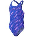 Speedo Swimsuit - Hyperboom All-Over Medalist - Blue/Pink