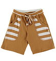 Katvig Shorts - Marron/Blanc Rayures