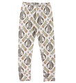 Katvig Leggings - White w. Tropical Pattern