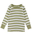 Katvig Blouse - Green/White Striped