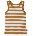 Katvig Undershirt - Brown/White Striped