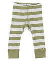 Katvig Leggings - Green/White Striped