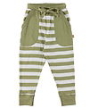 Katvig Trousers - Green/White Striped