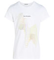 Calvin Klein T-Shirt - Slim s/s - Meta Graphic Slim - Bright Whi