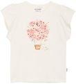 Minymo T-shirt - Pristine w. Flowers