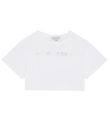 Little Marc Jacobs T-shirt - Cropped - White w. Silver