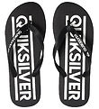 Quiksilver Flip Flops - Java Wordmark - Black/White