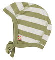Katvig Baby Hat - Green/White Striped