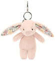 Jellycat Keychain - 17x4 cm - Blossom Blush Bunny Bag Charm