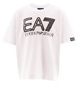 EA7 T-Shirt - Blanc av. Noir