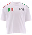 EA7 Stuttermabolur - White Ítalía