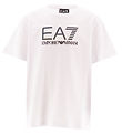 EA7 T-Shirt - Wit/Multicolour m. Logo