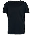 Emporio Armani T-Shirt - Navy m. Logo-Streifen