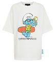 Emporio Armani T-Shirt - Wit m. Smurf
