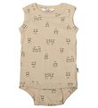 Joha Bodysuit Sleeveless - Beige w. Panda