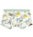 Joha Boxershorts - Off White/Dammgrn m. Dino