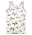 Joha Undershirt - Bamboo - Off White/Purple w. Parrot