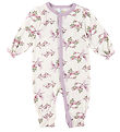 Joha Pyjamapak - Bamboe - Off White/Paars m. Papegaai