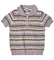 FUB Polo - Knitted - Heather w. Pointelle