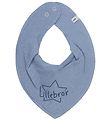 Pippi Teething Bib - Pointy - Dark Blue w. Little brother