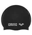 Arena Swim Cap - Classic+ Silicone - Black/Silver