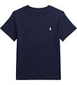 Polo Ralph Lauren T-shirt - Newport Marinbl m. Vit
