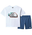 The North Face Shorts Set - T-shirt/Shorts - White/Shady Blue
