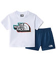 The North Face Shorts Set - T-shirt/Shorts - White/Shady Blue