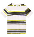 BOSS T-shirt - White/Army Green w. Yellow