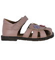 Angulus Sandals - Pale Rose w. Flowers