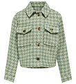 Kids Only Jacket - KogKimmie - Hedge Green Checks Frosty Green