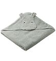 Liewood Hooded Towel - 100x100 cm - Augusta - Hippo Dove Blue