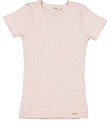 MarMar T-shirt - Modal - Rib - Knappt Rose